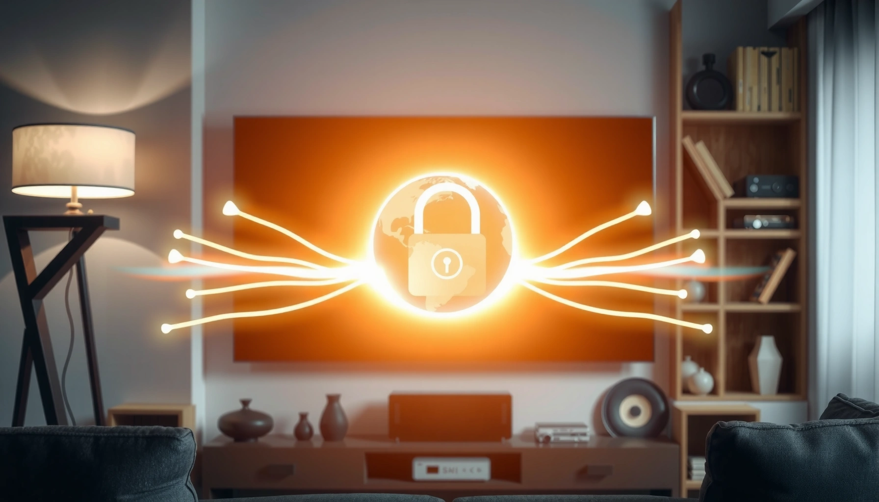 A person setting up a VPN on a Smart TV, illustrating the process of using VPNs for streaming.