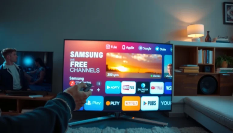 Step-by-step guide on watching live TV for free on Samsung Smart TV.