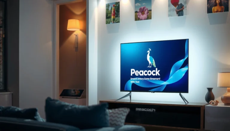 Guide on how to watch Peacock streaming service on a smart TV.