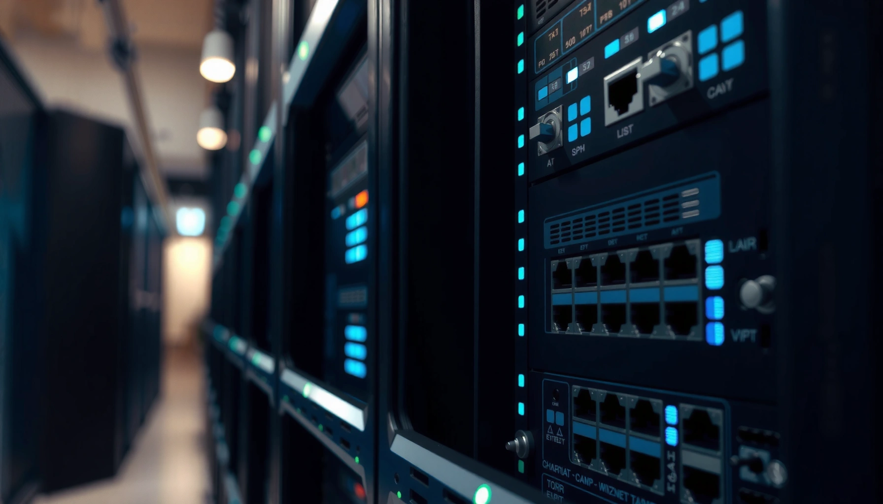 Illustration explaining what a switch is in IT networking, highlighting its role in data transmission.