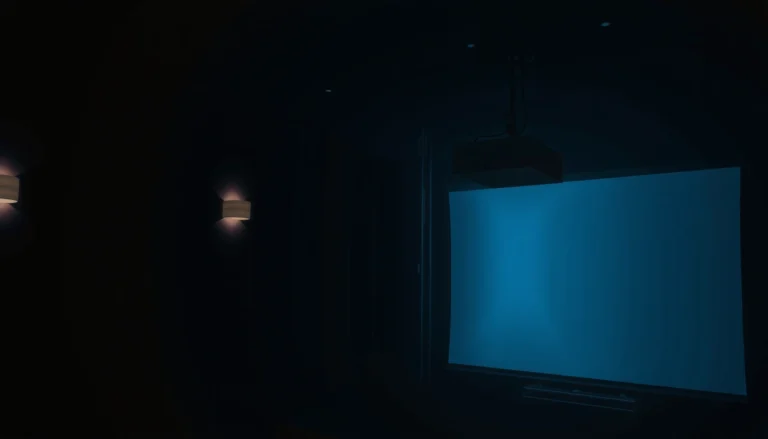 A projector displaying an image on a white screen, illustrating the need for a proper projection surface.