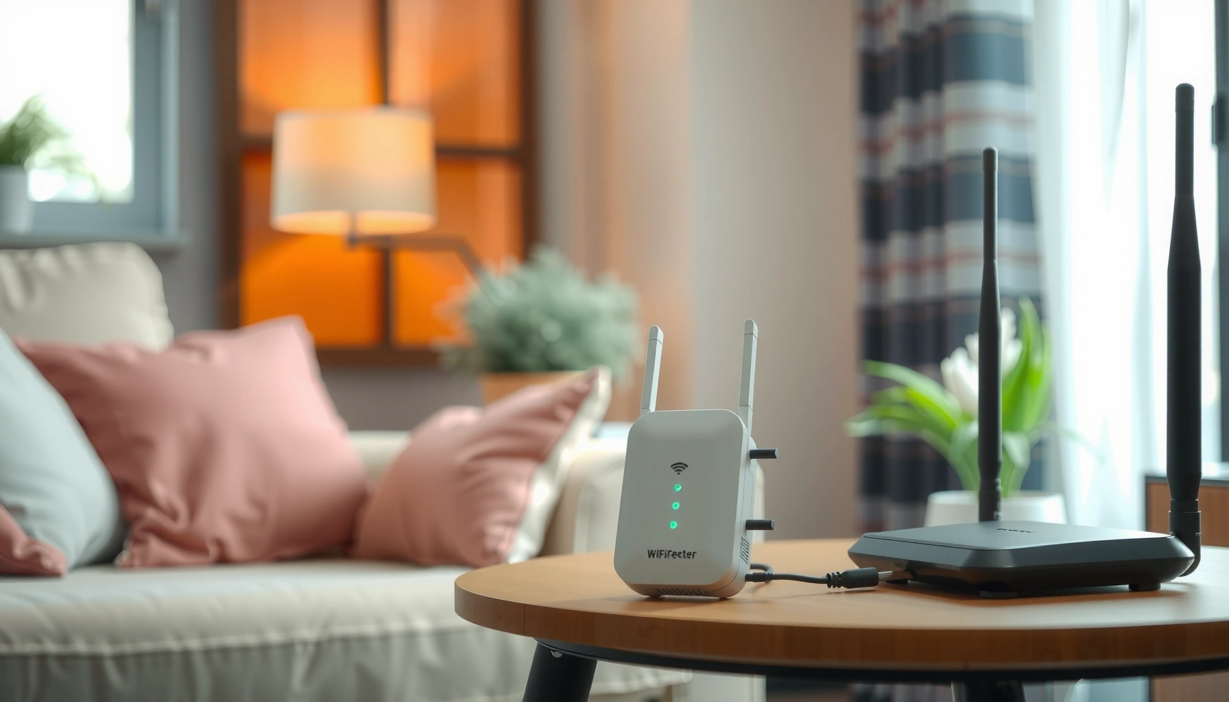 Diagram showing how a WiFi extender works step-by-step for better internet coverage.