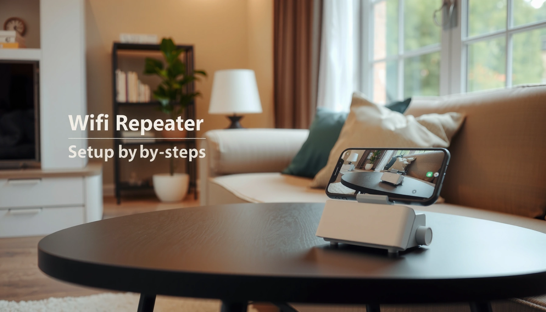 Step-by-step guide to connect a WiFi repeater for better internet coverage.