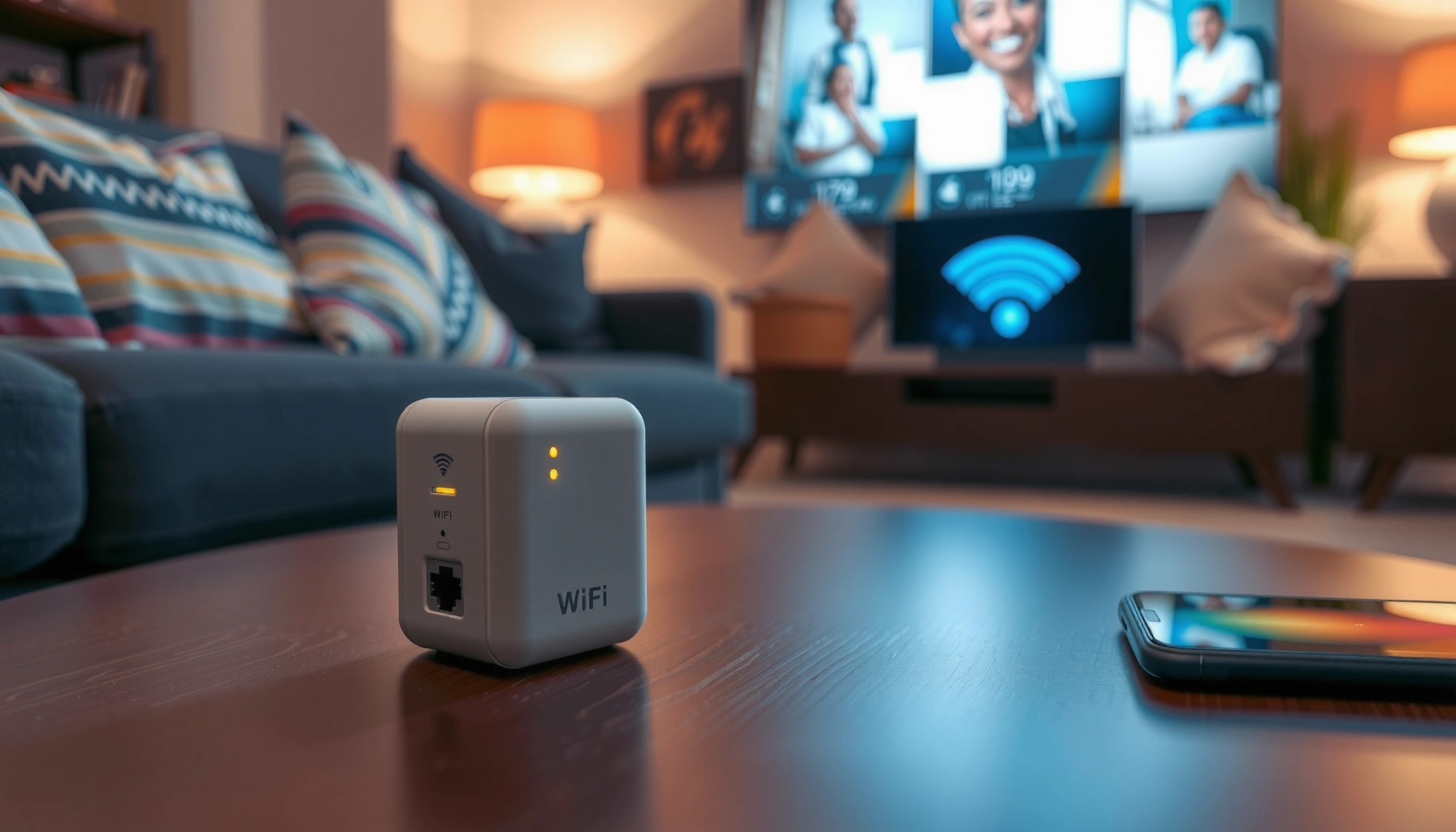Step-by-step setup of a WiFi repeater for improved internet coverage and connectivity.