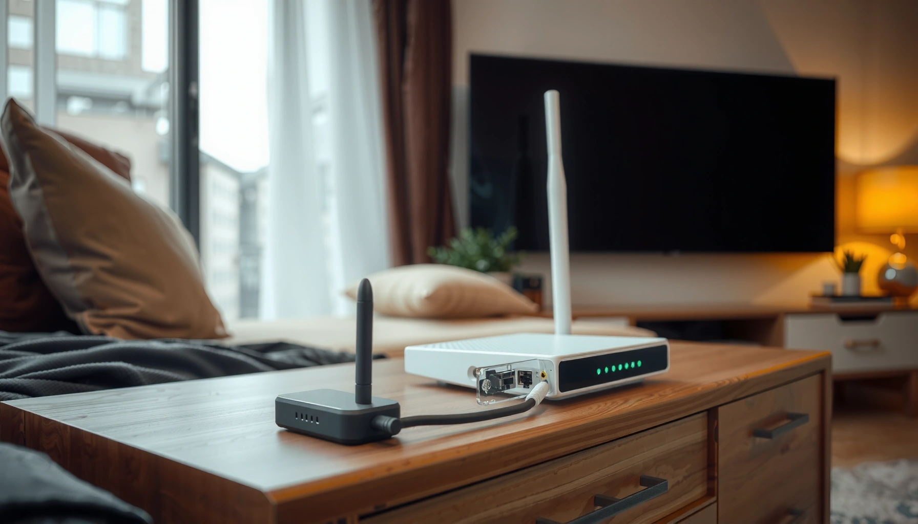 Illustration of a WiFi router showing its key functions and components for better internet connectivity.