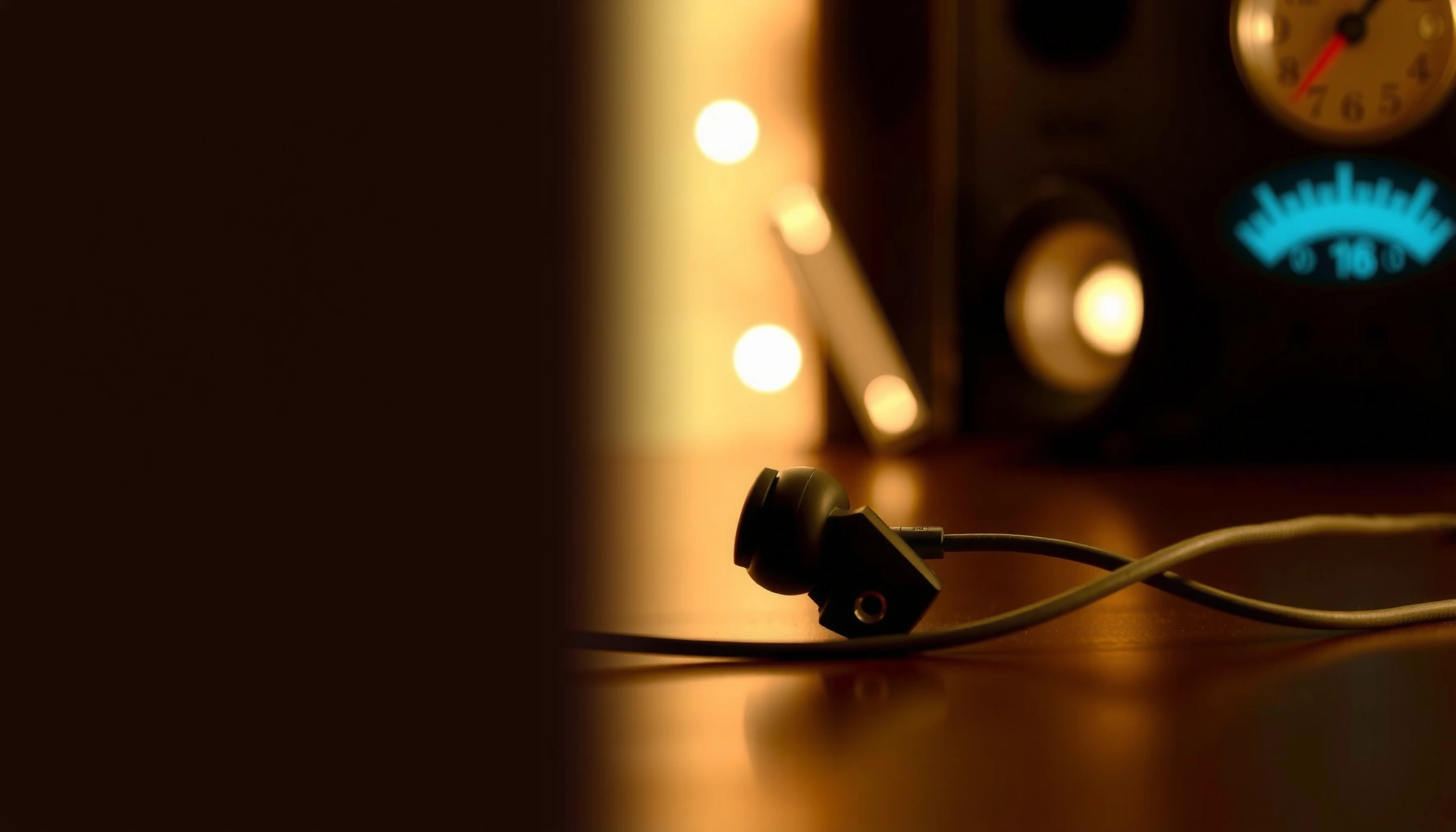 Timeline showcasing the invention and evolution of wired earbuds in audio technology.