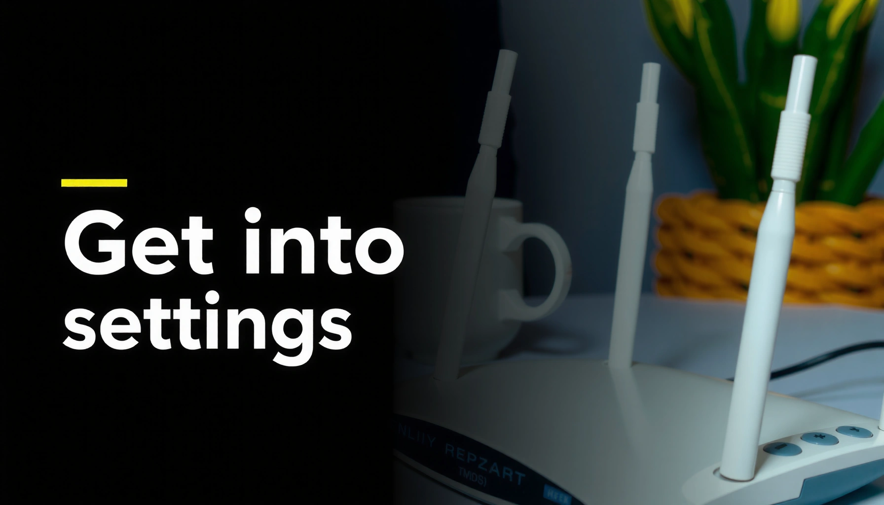 Step-by-step guide on how to access router settings for network configuration.