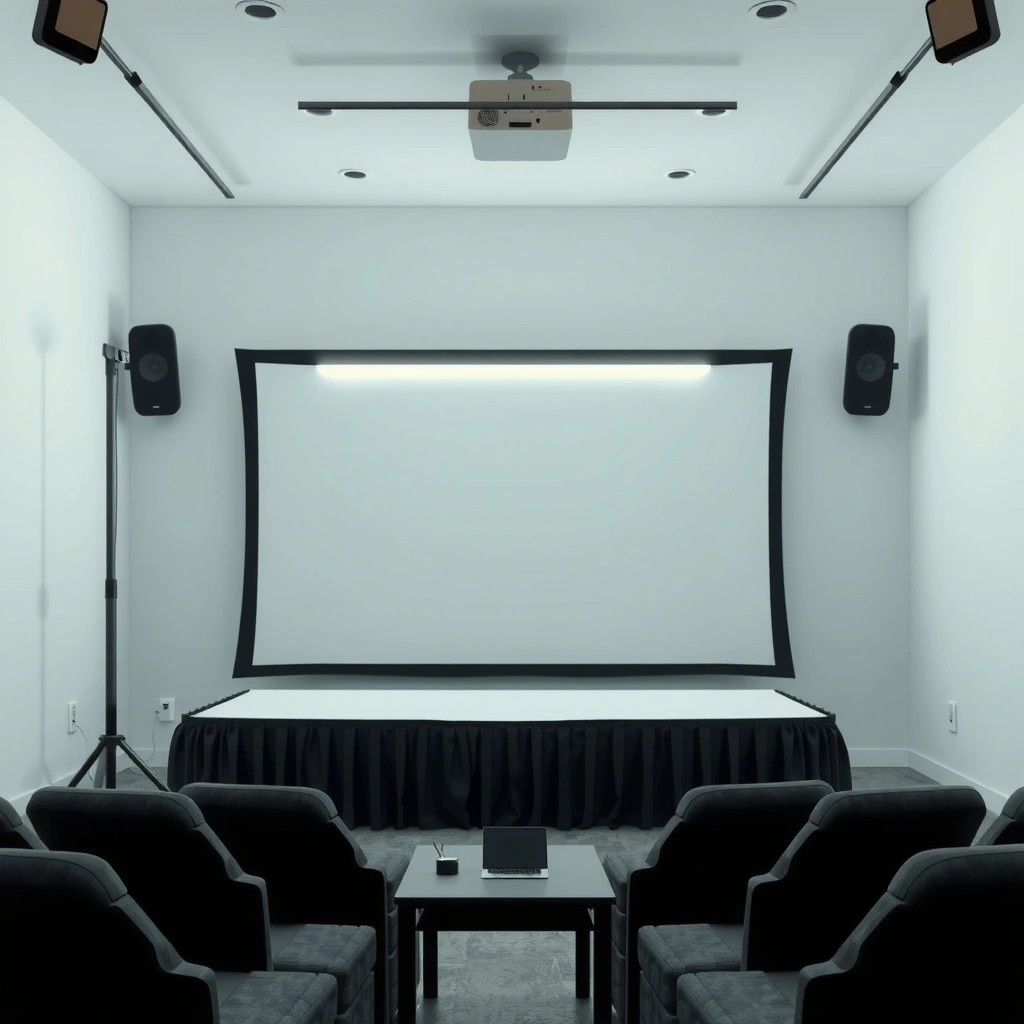 Image showing the projector menu for adjusting brightness settings easily.