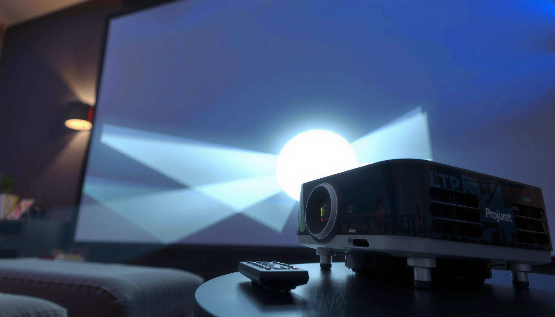 Step-by-step guide on how to adjust the brightness settings of a projector.