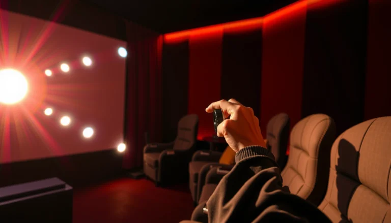 A person adjusting the focus on a projector for a clear image.