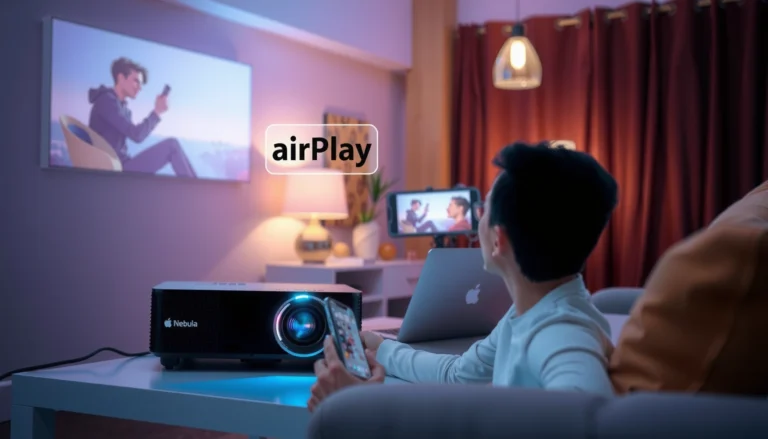 Step-by-step guide on how to AirPlay to Nebula Projector for seamless streaming.