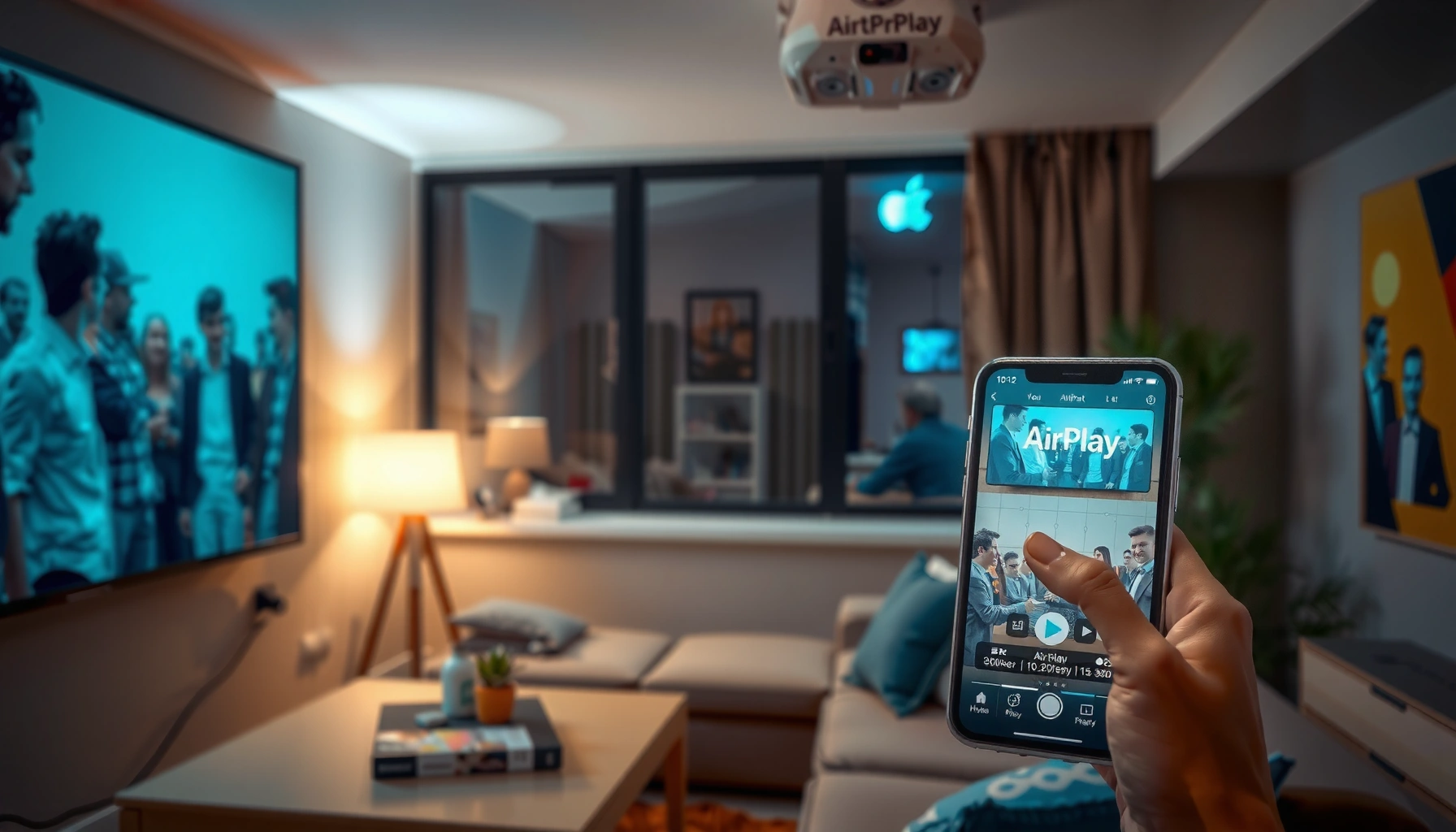 Step-by-step guide to AirPlay streaming on a projector for seamless presentations.