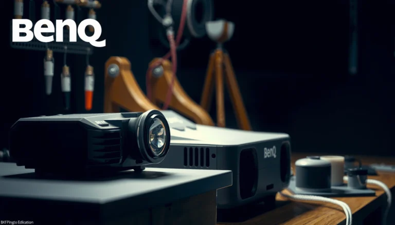 Illustration showing the lifespan of a BenQ projector lamp and its usage.