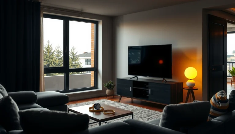 A person measuring a living room to determine the best size TV for their space.