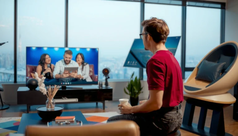 An infographic illustrating the ideal distance to sit from your TV for optimal viewing experience.