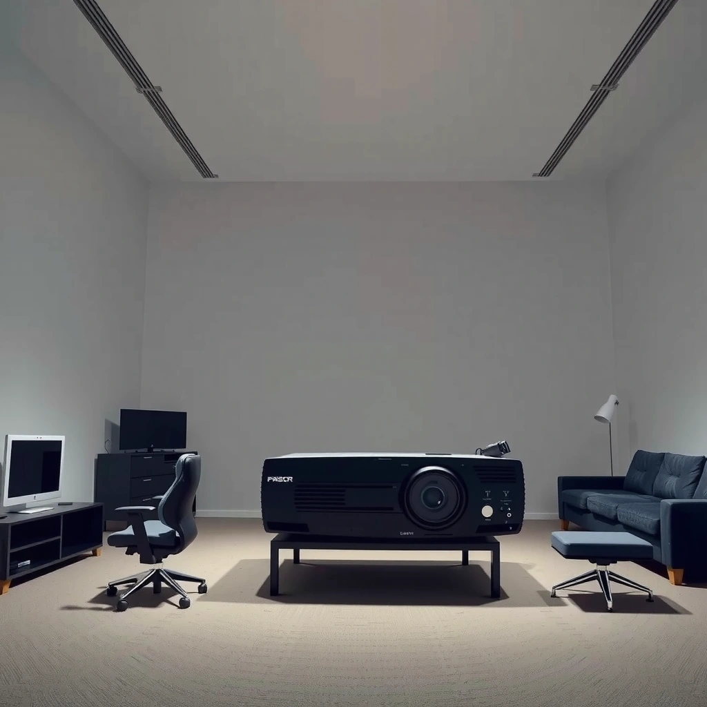 Chart showing lumens targets for projectors in bright rooms, essential for optimal viewing.