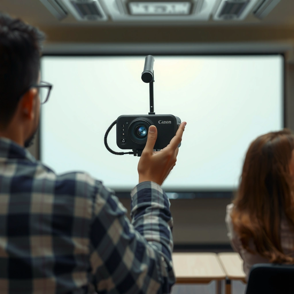 Image showing how to find the brightness control in a projector menu for adjustments.