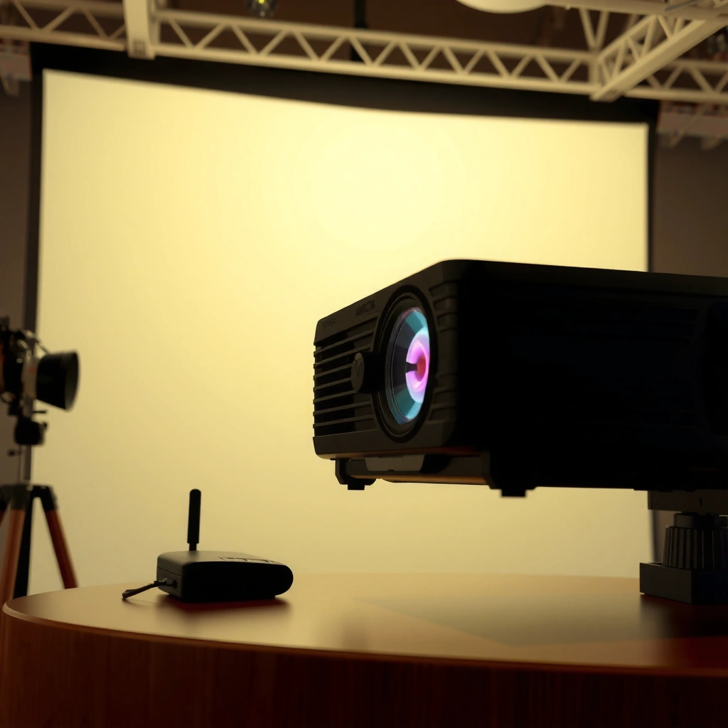 Chart showing brightness targets for projector use in daylight conditions