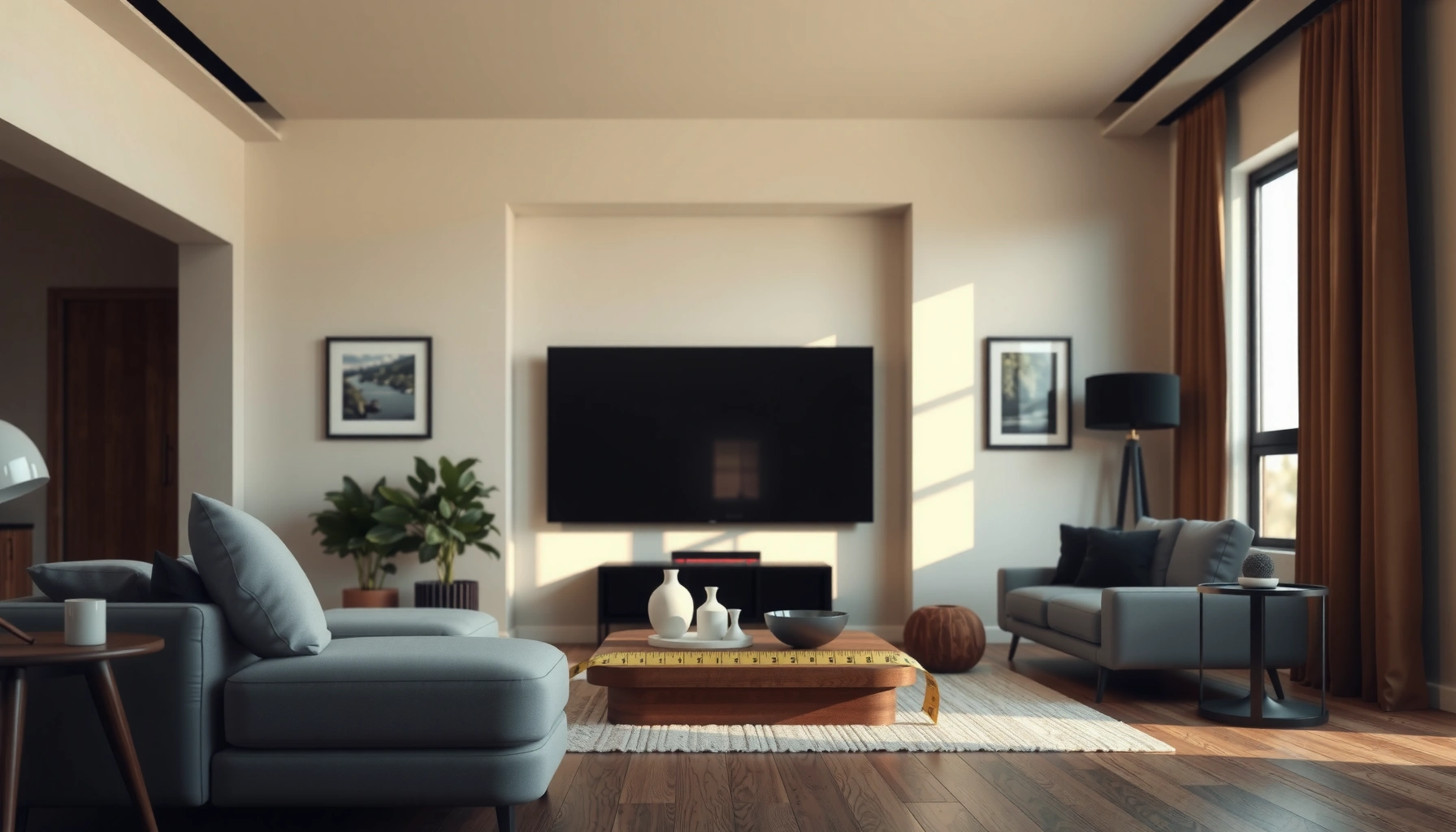 Steps to calculate the ideal TV viewing distance for optimal viewing experience