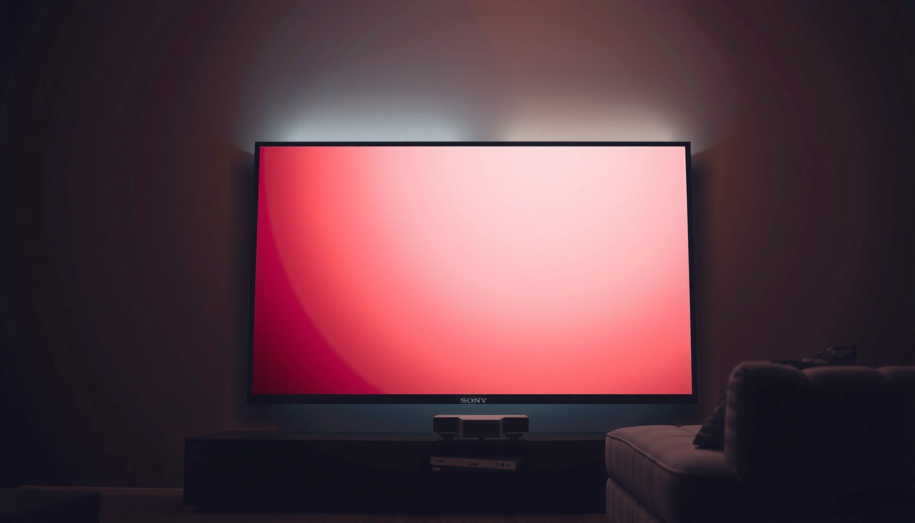 Image showing a person calibrating a Sony 4K projector for optimal picture quality.