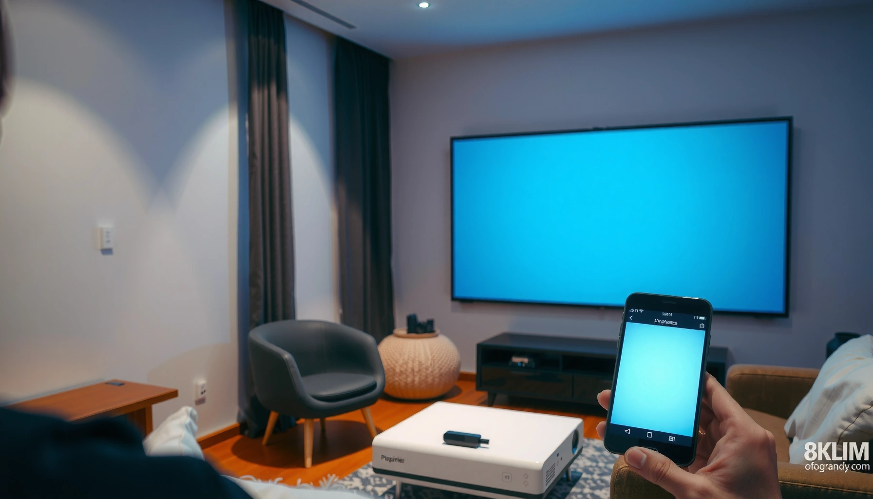 Step-by-step guide on how to cast from a phone to a projector for presentations or movies.