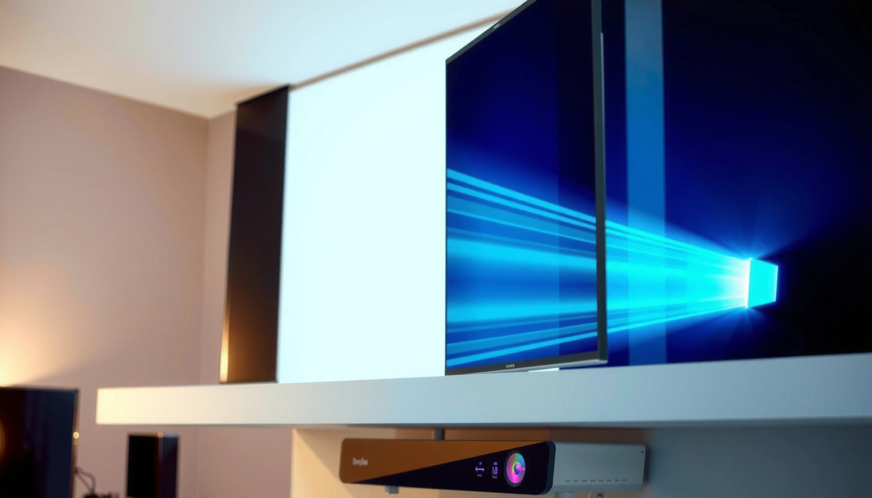 Steps to change the aspect ratio on a projector for optimal display settings.
