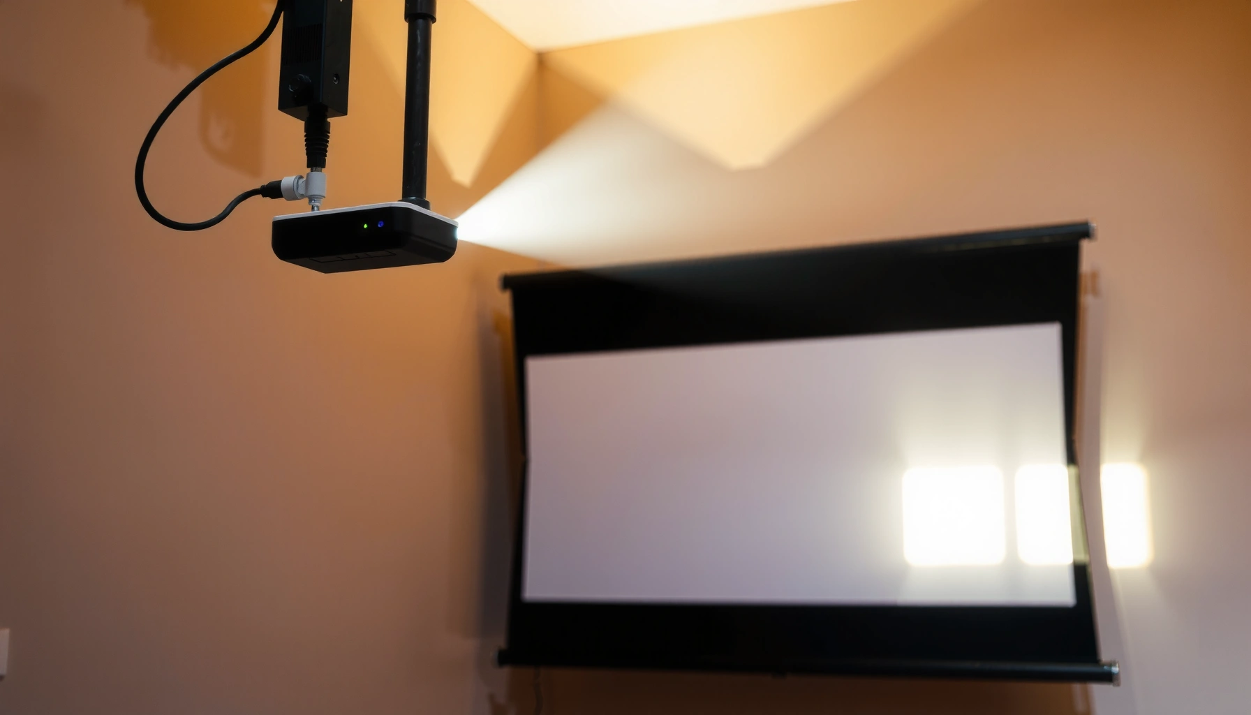Guide on how to change a projector screen upside down for optimal viewing.