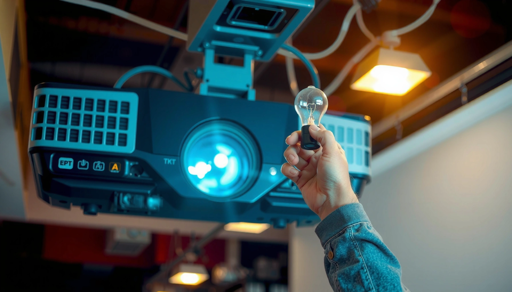 Step-by-step guide on changing a bulb in a Smart Board projector for optimal performance.