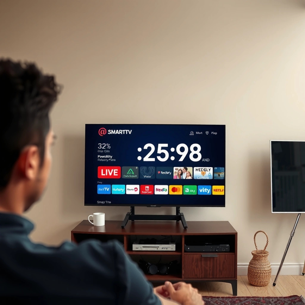 Smart TV settings menu showing automatic time configuration options for accurate time display.