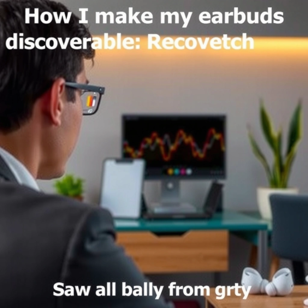 Image showing how to check if earbuds are powered on for discoverability.