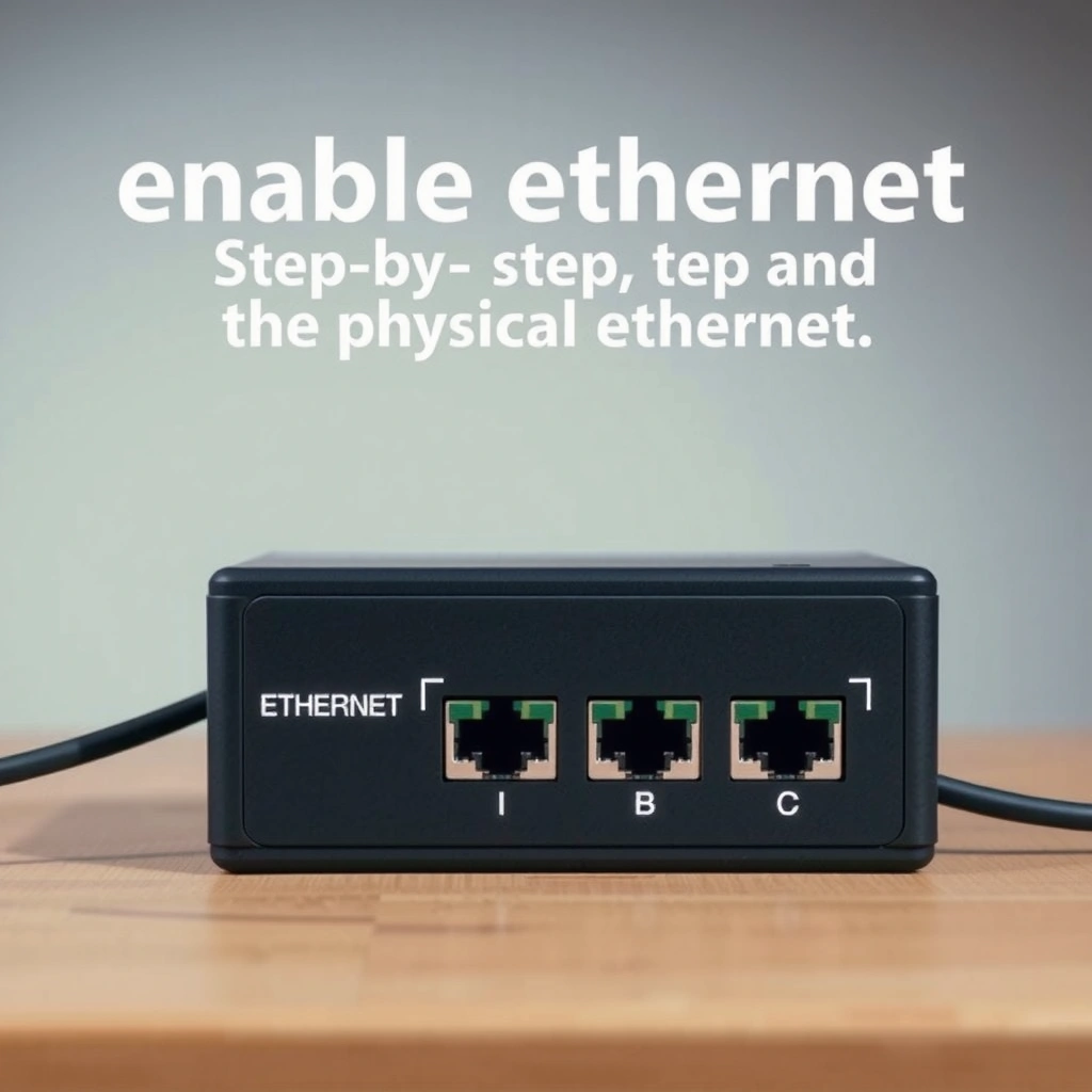 Image showing a close-up of an Ethernet cable connected to a device, illustrating the physical link check.