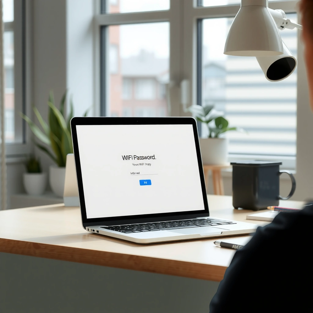 A computer screen displaying saved WiFi passwords for easy access and management.
