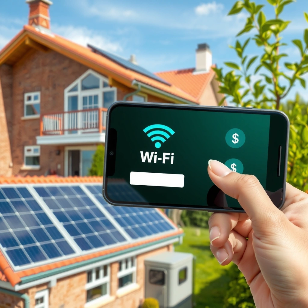 A smartphone screen displaying saved Wi-Fi password settings on Android and iPhone.