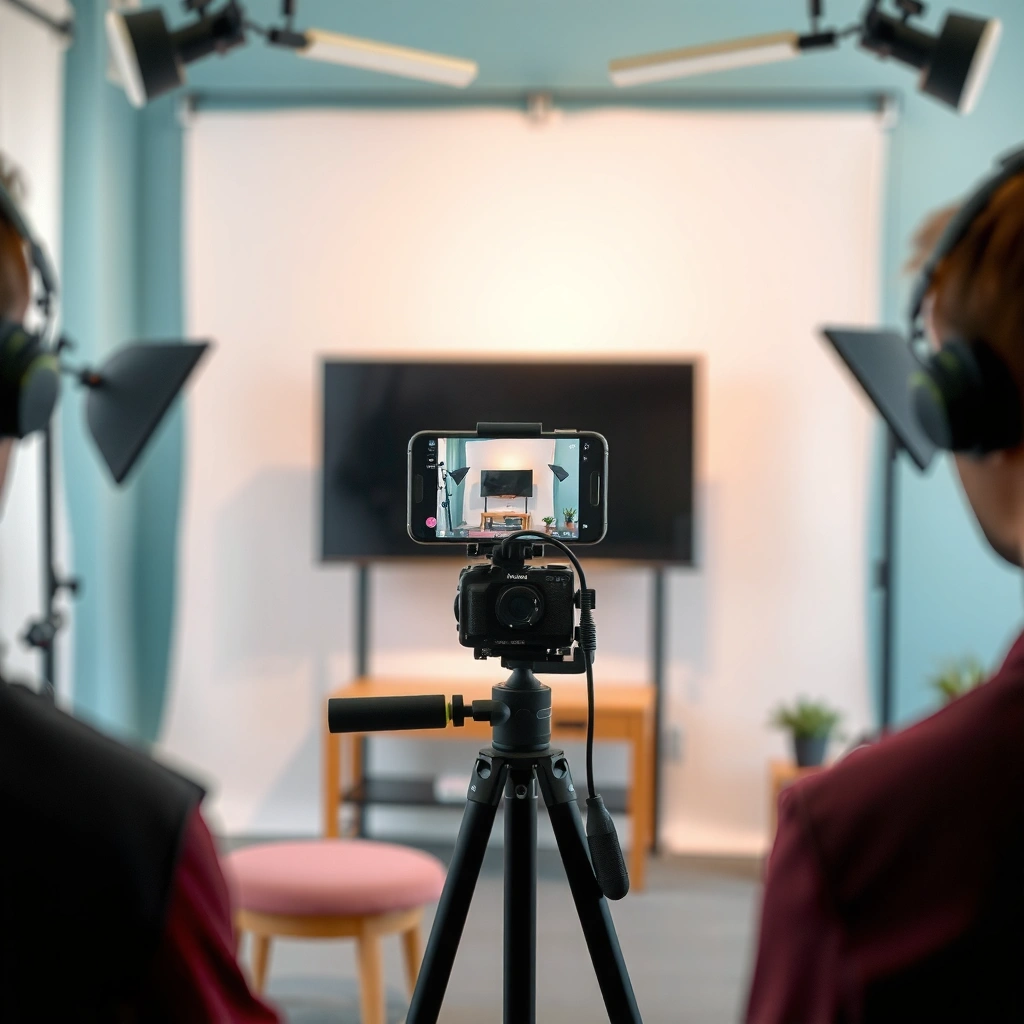 A person checking TV and phone compatibility for screen mirroring methods.