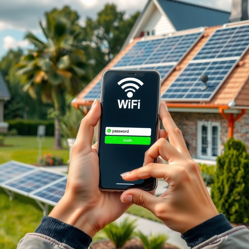 User checking WiFi password on Android phone while connected to the network