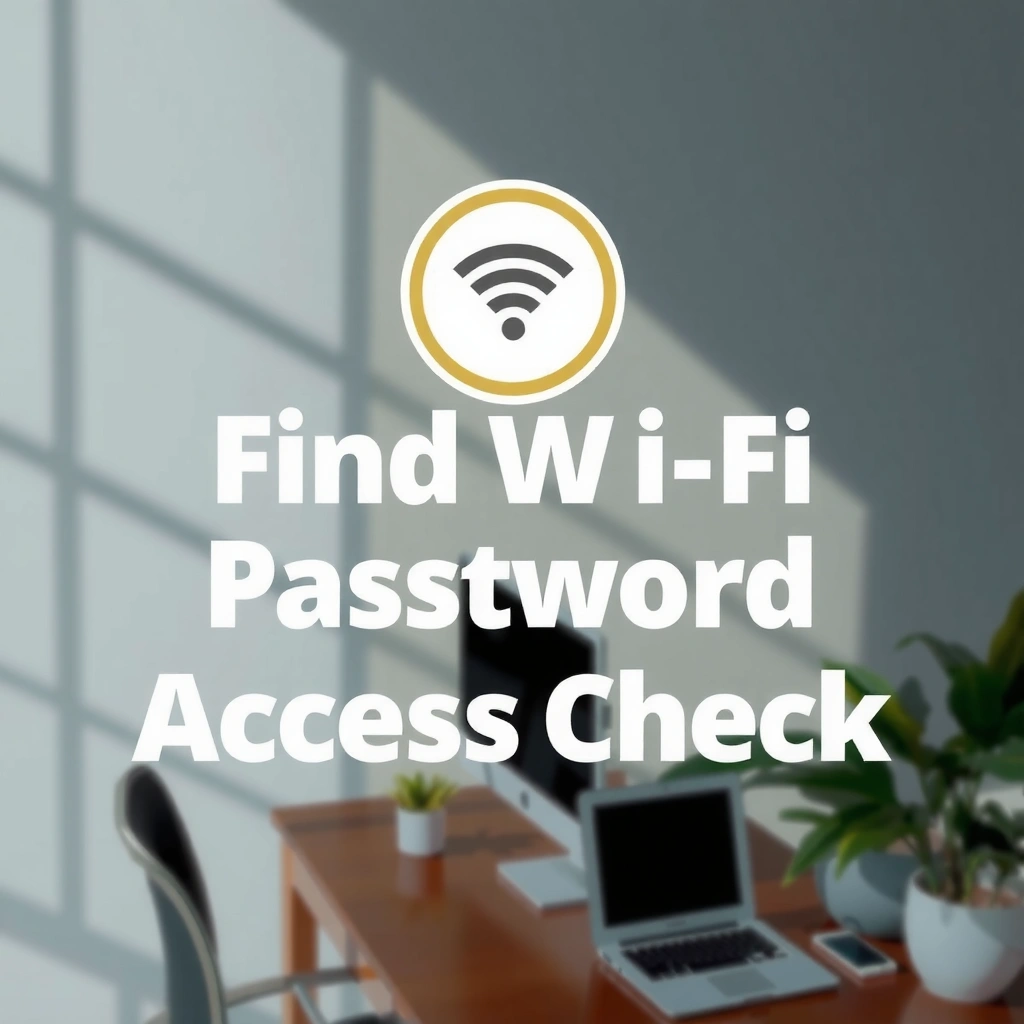 A user checking the WiFi password on a connected device for easy access recovery.