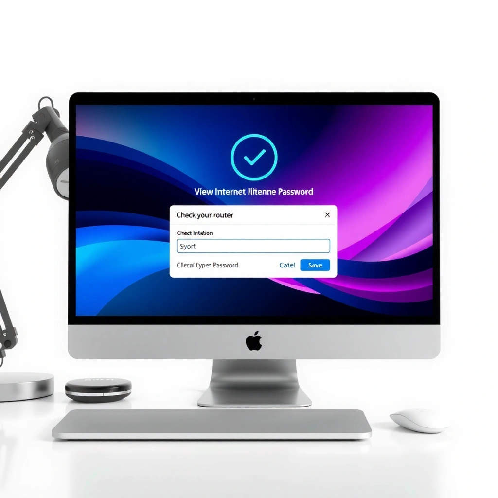Image showing how to check your router label for internet password access.
