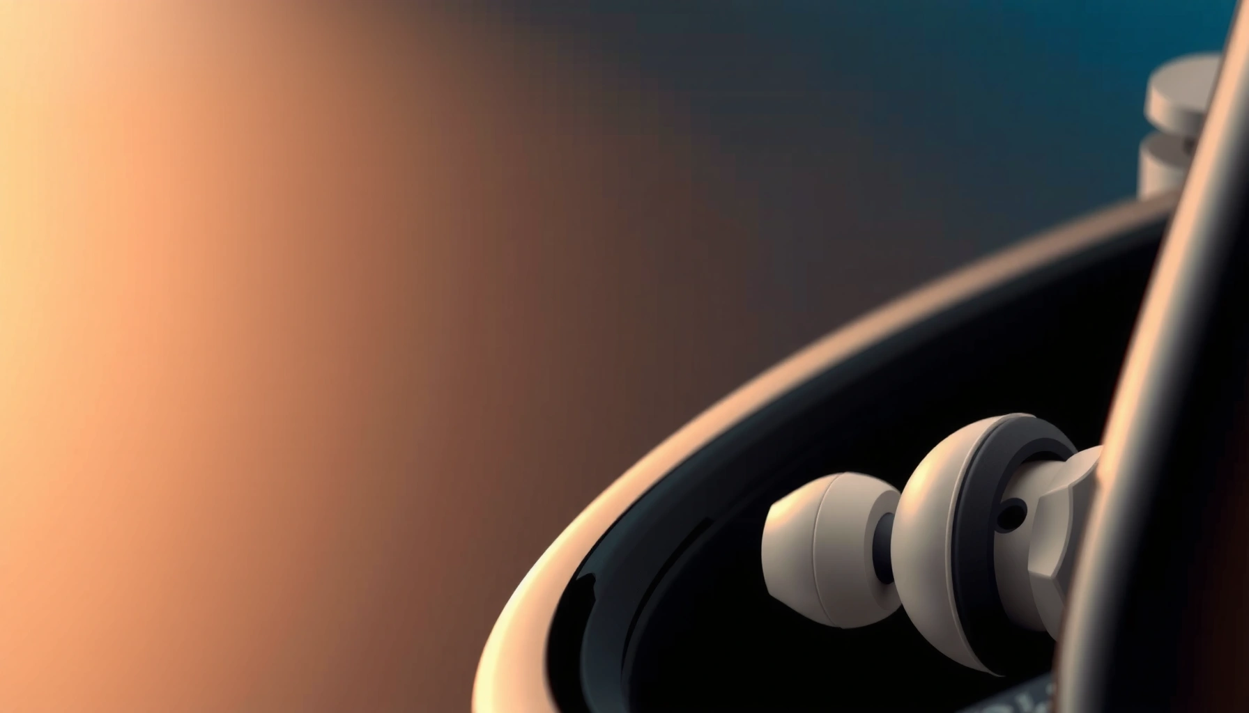 Different sizes of earbud tips for optimal fit and comfort.