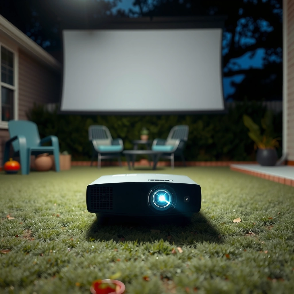 A guide on selecting lumens for optimal brightness in backyard projector setups.
