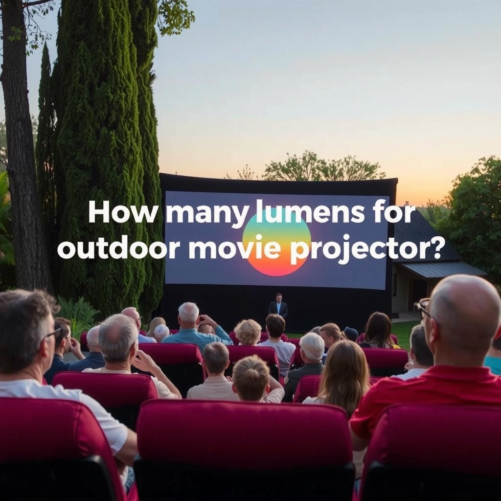 Guide to selecting the right lumens for outdoor movie projectors and viewing conditions.