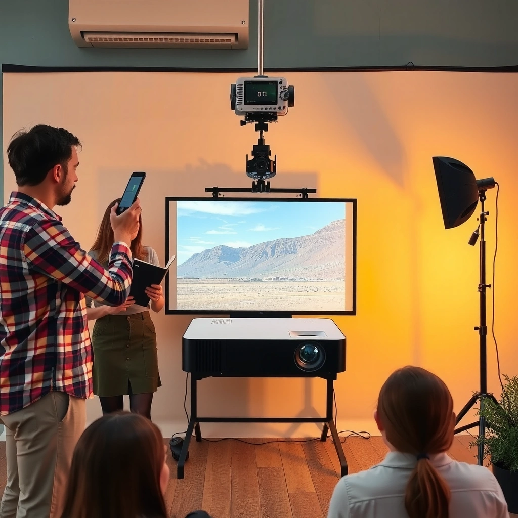 A guide on selecting projector lumens based on different room lighting conditions.