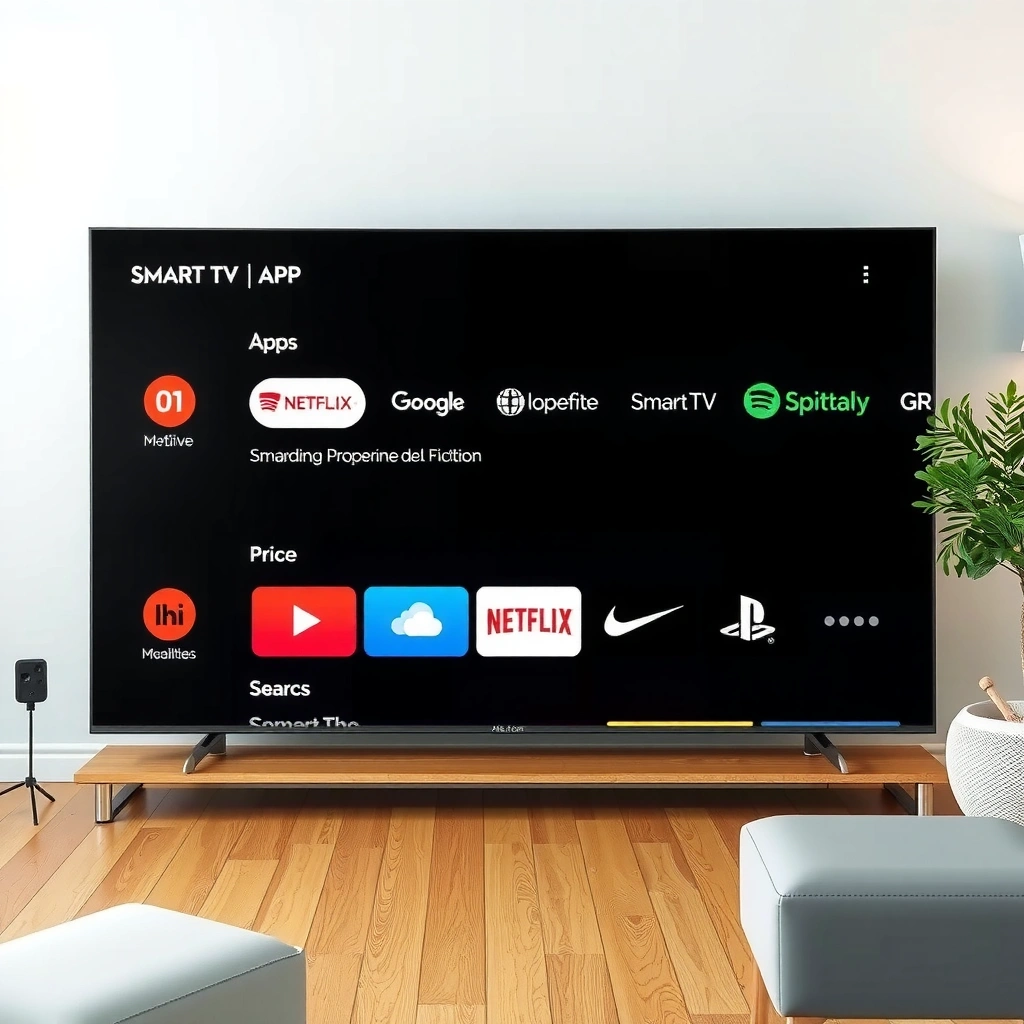 Illustration of common causes why Smart TV apps won't load, including network issues and software glitches.