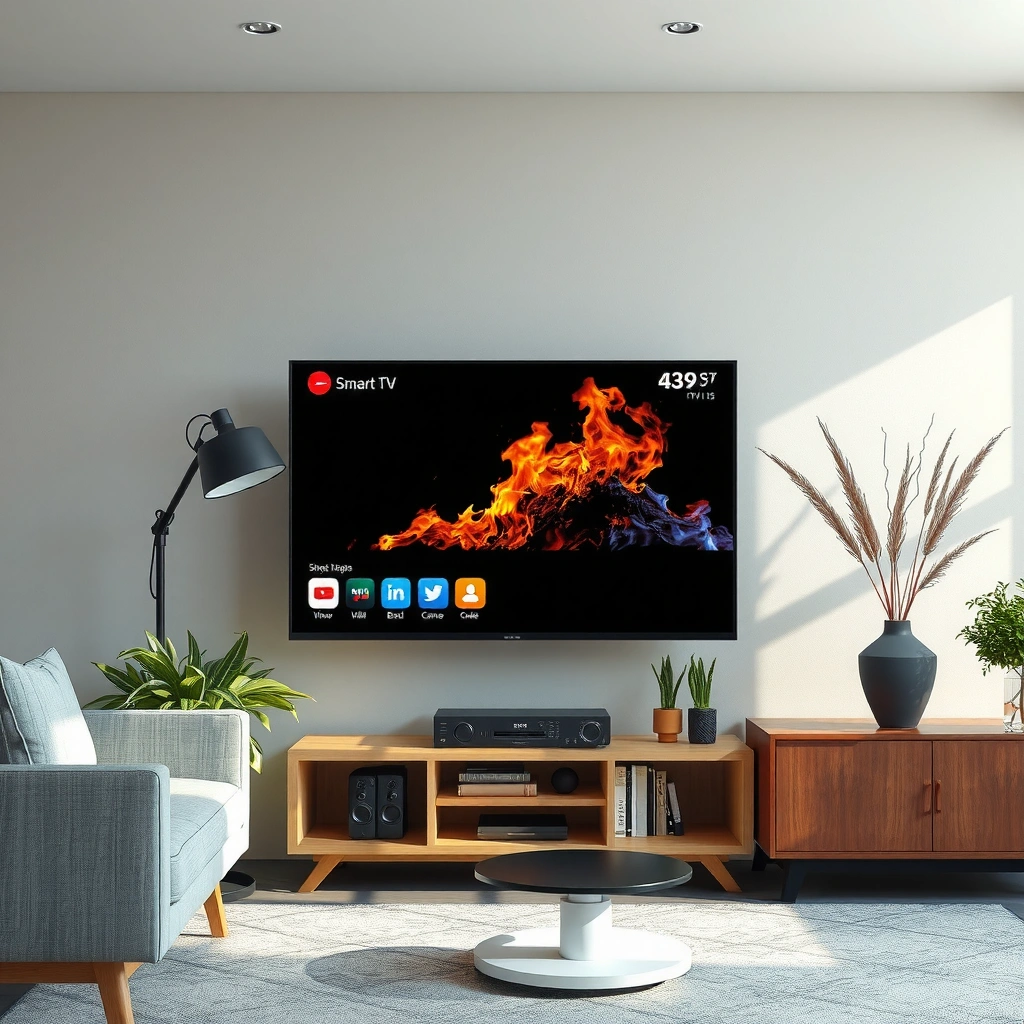 Illustration showing common causes behind Smart TV app crashes, including network issues and software bugs.
