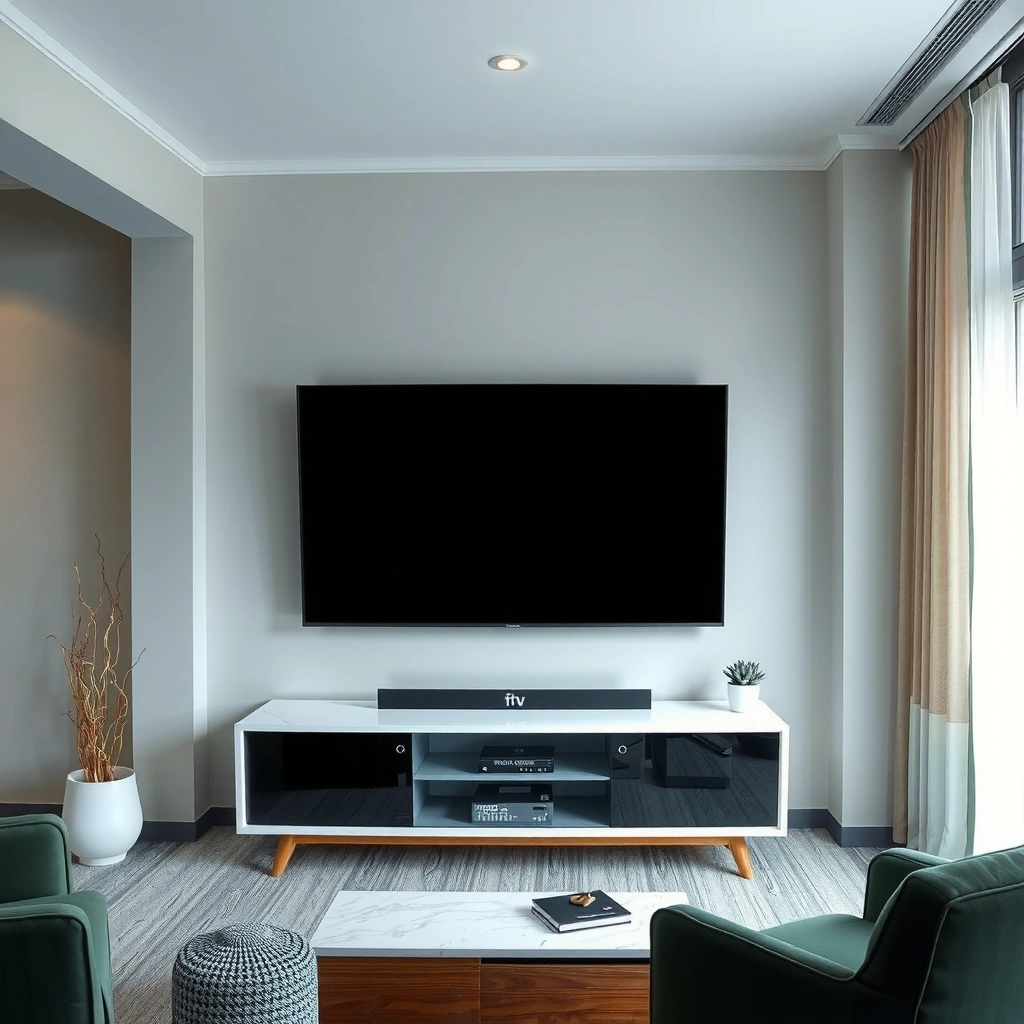 Illustration of common causes of smart TV screen flickering, including signal issues and settings adjustments.