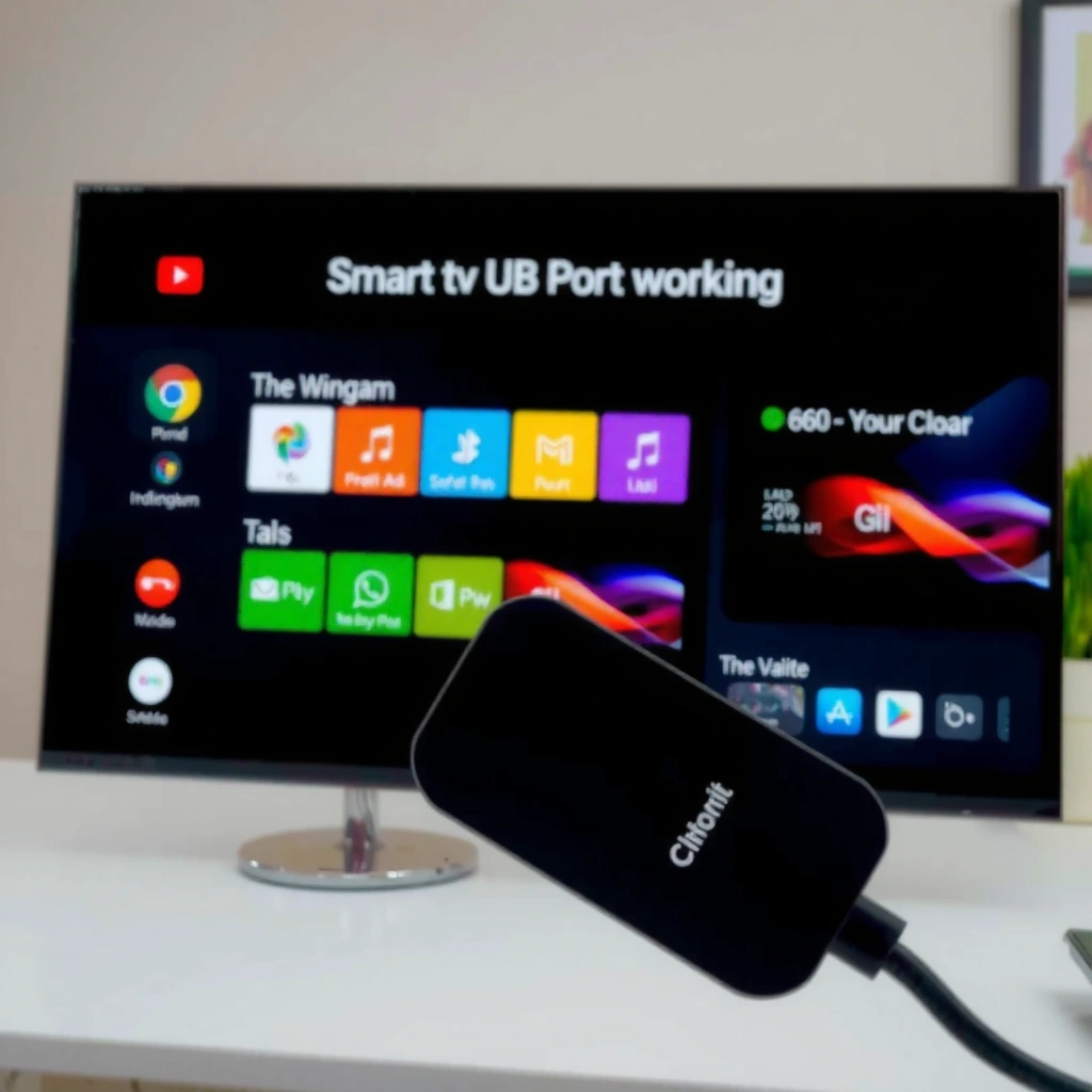 Image showing common causes of a Smart TV USB port not working, including power issues and faulty connections.
