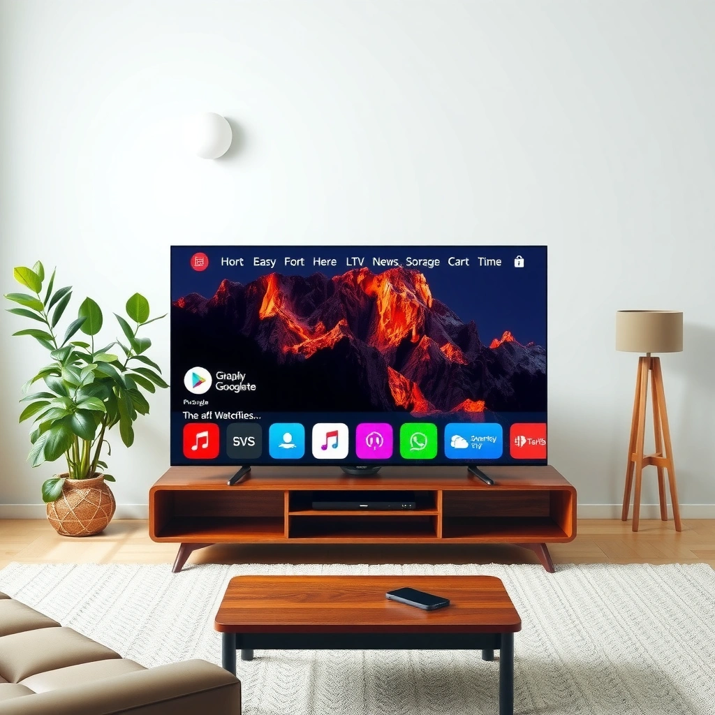 Illustration of common causes for not enough storage on smart TVs, including app overload and system files.