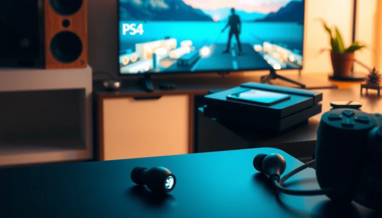 Step-by-step guide on connecting wireless earbuds to a PS4 gaming console.