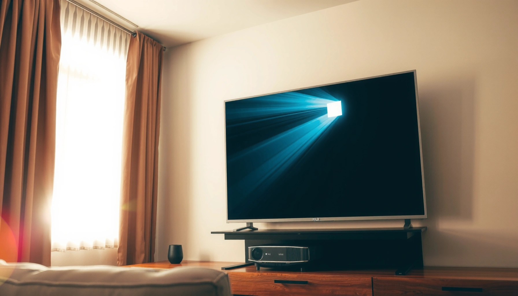Infographic showing recommended lumens for daytime projectors for optimal brightness.