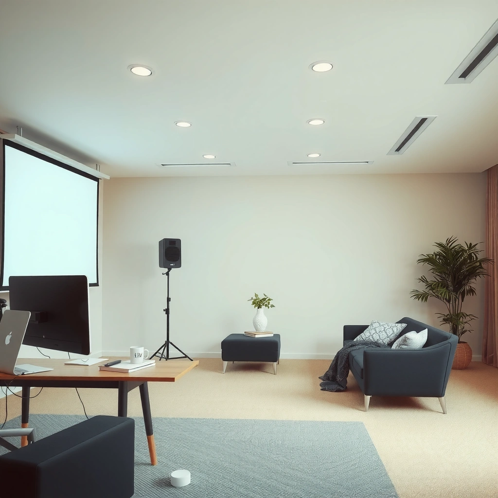 Graphic illustrating how short throw distance is determined for projectors in real-world settings.