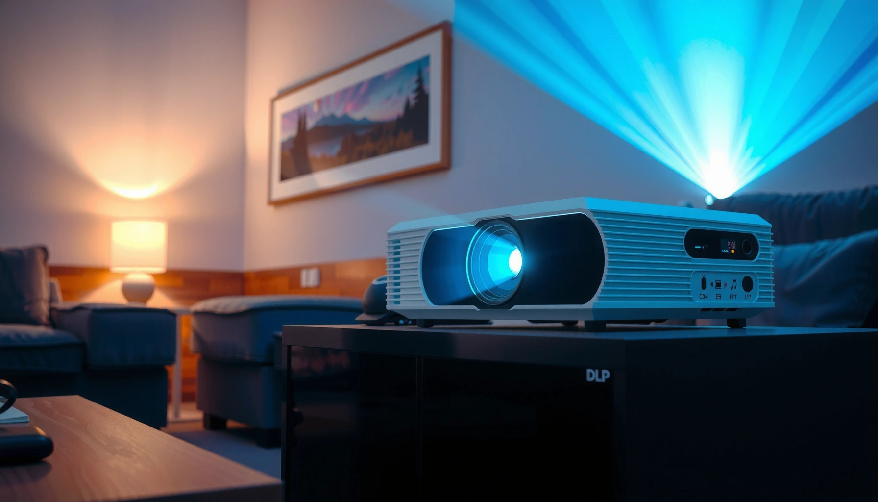 DLP projector showcasing lifespan information and limits for home theater use.